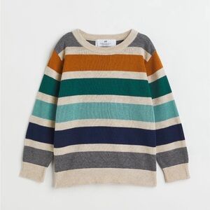 H&M kids jacquard striped sweater